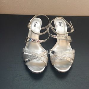 Fioni silver heels